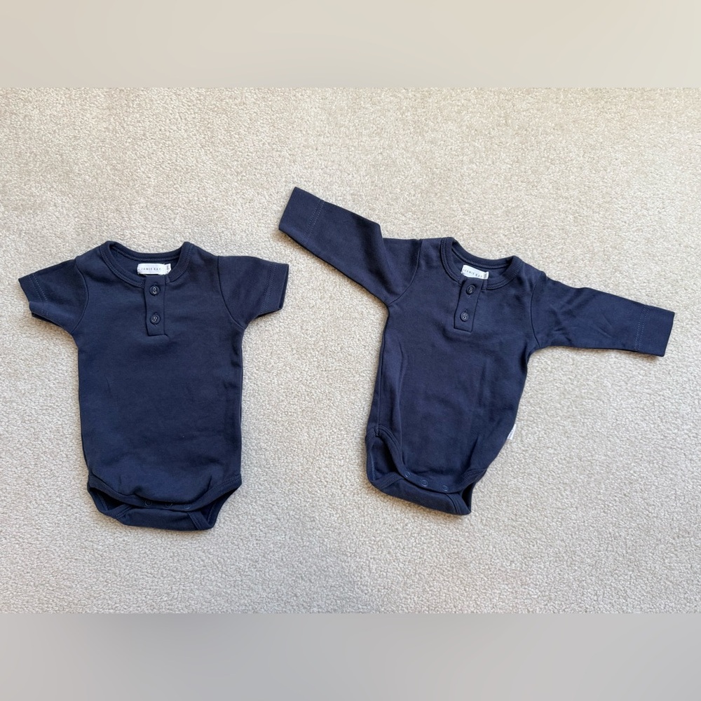 Jamie Kay Organic Cotton Long Sleeve Bodysuit & Tee Bodysuit 0-3m & 3-6m